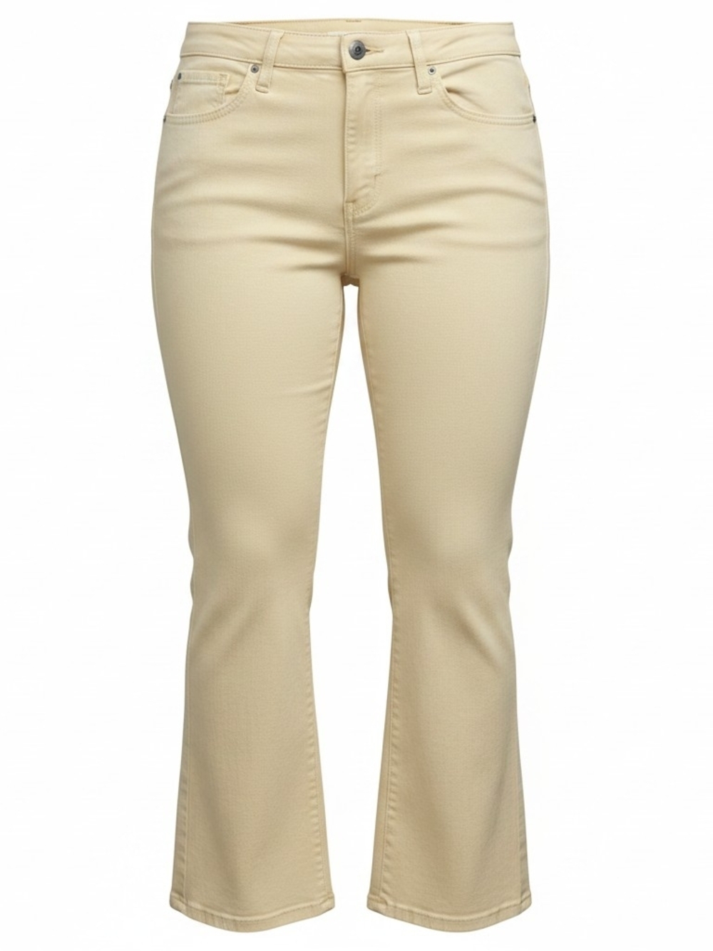 DEMOCRACY | NWT Absolution High Rise Cropped Itty Bitty Flare Yellow Pants | 16